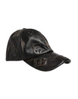 Dolce & Gabbana Brown Leather Logo Monogram Baseball Cap