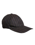 Dolce & Gabbana Brown Stripes Cotton 6 Panels Baseball Cap