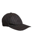 Dolce & Gabbana Brown Stripes Cotton 6 Panels Baseball Cap