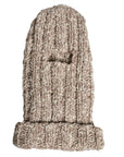 Dolce & Gabbana Beige Wool Knitted Ski Mask Balaclava Hat