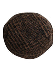 Dolce & Gabbana Brown Houndstooth Wool Woven Bucket Hat