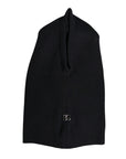Dolce & Gabbana Black Wool Whole Head Wrap Balaclava Hat