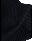 Dolce & Gabbana Black Cashmere Knitted Winter Beanie Hat