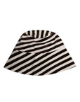 Dolce & Gabbana Black White Stripes Cotton Bucket Cap
