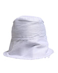 Dolce & Gabbana White Polyester Wide Brim Bucket Hat