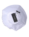 Dolce & Gabbana White Polyester Wide Brim Bucket Hat