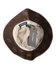 Dolce & Gabbana Brown Logo Monogram Cotton Bucket Cap