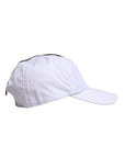 Dolce & Gabbana White Black Cotton Zip Baseball Cap