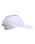 Dolce & Gabbana White Black Cotton Zip Baseball Cap