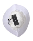 Dolce & Gabbana White Cotton Wide Brim Bucket Hat