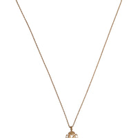 Dolce & Gabbana Gold Tone Chain Brass Statement Sicily Pendant Necklace