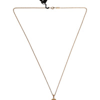 Dolce & Gabbana Gold Tone Chain Brass Statement Sicily Pendant Necklace