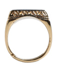 Dolce & Gabbana Gold Tone Sterling Silver 925 DG Crown Adjustable Ring