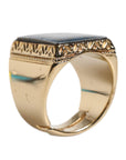 Dolce & Gabbana Gold Tone Sterling Silver 925 DG Crown Adjustable Ring