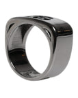 Dolce & Gabbana Silver Tone Brass Anello DG Logo Ring