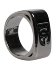Dolce & Gabbana Silver Tone Brass Anello DG Logo Ring
