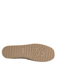 Dolce & Gabbana Beige Canvas Embroidered Slip On Espadrilles Shoes