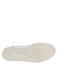 Dolce & Gabbana White Suede Leather Low Top Sneakers Shoes