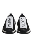 Dolce & Gabbana Black White Slip On Sorrento Sneakers Shoes