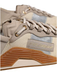Dolce & Gabbana Multicolor Lace Up Low Top NS1 Sneakers Shoes