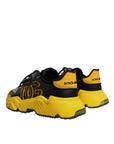 Dolce & Gabbana Yellow Black Daymaster Low Top Sneaker Shoes