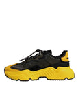Dolce & Gabbana Yellow Black Daymaster Low Top Sneaker Shoes
