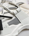 Dolce & Gabbana White Nylon Low Top Space Sneakers Shoes