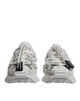Dolce & Gabbana White Nylon Low Top Space Men Sneakers Shoes