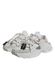 Dolce & Gabbana White Nylon Low Top Space Men Sneakers Shoes
