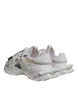Dolce & Gabbana White Nylon Low Top Space Men Sneakers Shoes