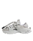 Dolce & Gabbana White Nylon Low Top Space Men Sneakers Shoes
