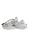Dolce & Gabbana White Nylon Low Top Space Men Sneakers Shoes