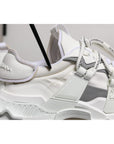 Dolce & Gabbana White Nylon Low Top Space Men Sneakers Shoes