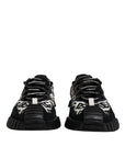 Dolce & Gabbana Black Logo Lace Up Low Top NS1 Sneakers Shoes
