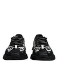 Dolce & Gabbana Black Logo Lace Up Low Top NS1 Sneakers Shoes