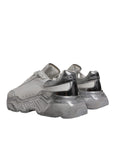 Dolce & Gabbana White Silver Daymaster Low Top Sneaker Shoes