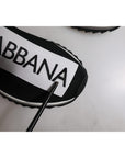 Dolce & Gabbana Black White Slip On Sorrento Sneakers Shoes