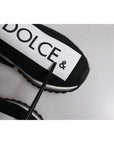 Dolce & Gabbana Black White Slip On Sorrento Sneakers Shoes