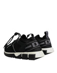 Dolce & Gabbana Black Mesh Sorrento Trekking Sneakers Shoes