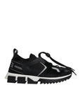 Dolce & Gabbana Black Mesh Sorrento Trekking Sneakers Shoes