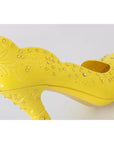 Dolce & Gabbana Yellow Crystal Heels CINDERELLA Shoes