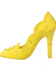 Dolce & Gabbana Yellow Crystal Heels CINDERELLA Shoes