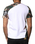 Dolce & Gabbana White Camouflage Stars Crew Neck T-shirt