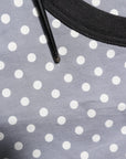 Dolce & Gabbana Gray Polka Dot Pin-Up Print Crew Neck T-shirt