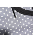 Dolce & Gabbana Gray Polka Dot Pin-Up Print Crew Neck T-shirt
