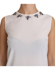 Dolce & Gabbana Fairy Tale Crystal-Embellished Silk Blouse