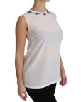 Dolce & Gabbana Fairy Tale Crystal-Embellished Silk Blouse