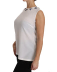 Dolce & Gabbana Fairy Tale Crystal-Embellished Silk Blouse