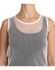 Dolce & Gabbana Elegant White Sheer Sleeveless Top