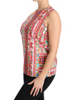 Dolce & Gabbana Carretto Print Pure Cotton Tank Top